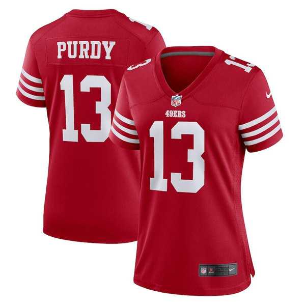 Women's San Francisco 49ers #13 Brock Purdy Red Stitched Game Jersey(Run Small) Dzhi,We sell and wholesale Women's San Francisco 49ers #13 Brock Purdy Red Stitched Game Jersey(Run Small) Dzhi on line form chian!